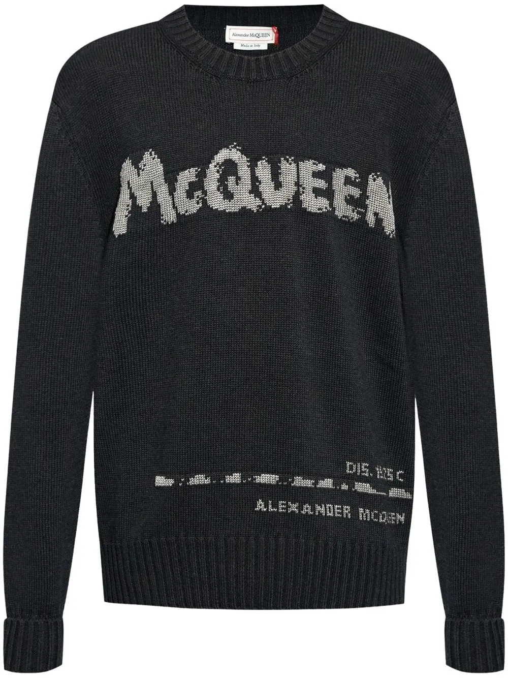 Alexander McQueen-Maglione a girocollo con logo