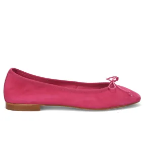 Ballerina Belle Vie in morbido camoscio fucsia