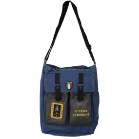 Borsa Frecce Tricolori jeans ed ecopelle