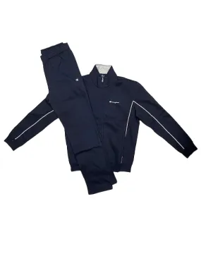 Champion Tuta in cotone felpato con cerniera 218111 BS501 NNY navy