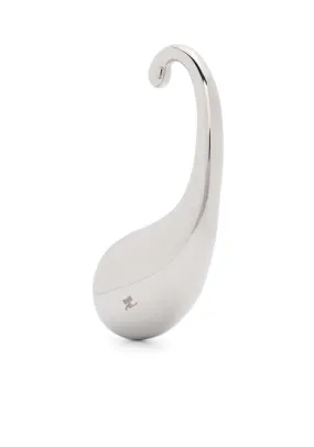 Earcuff grande con logo in argento Courrèges - donna