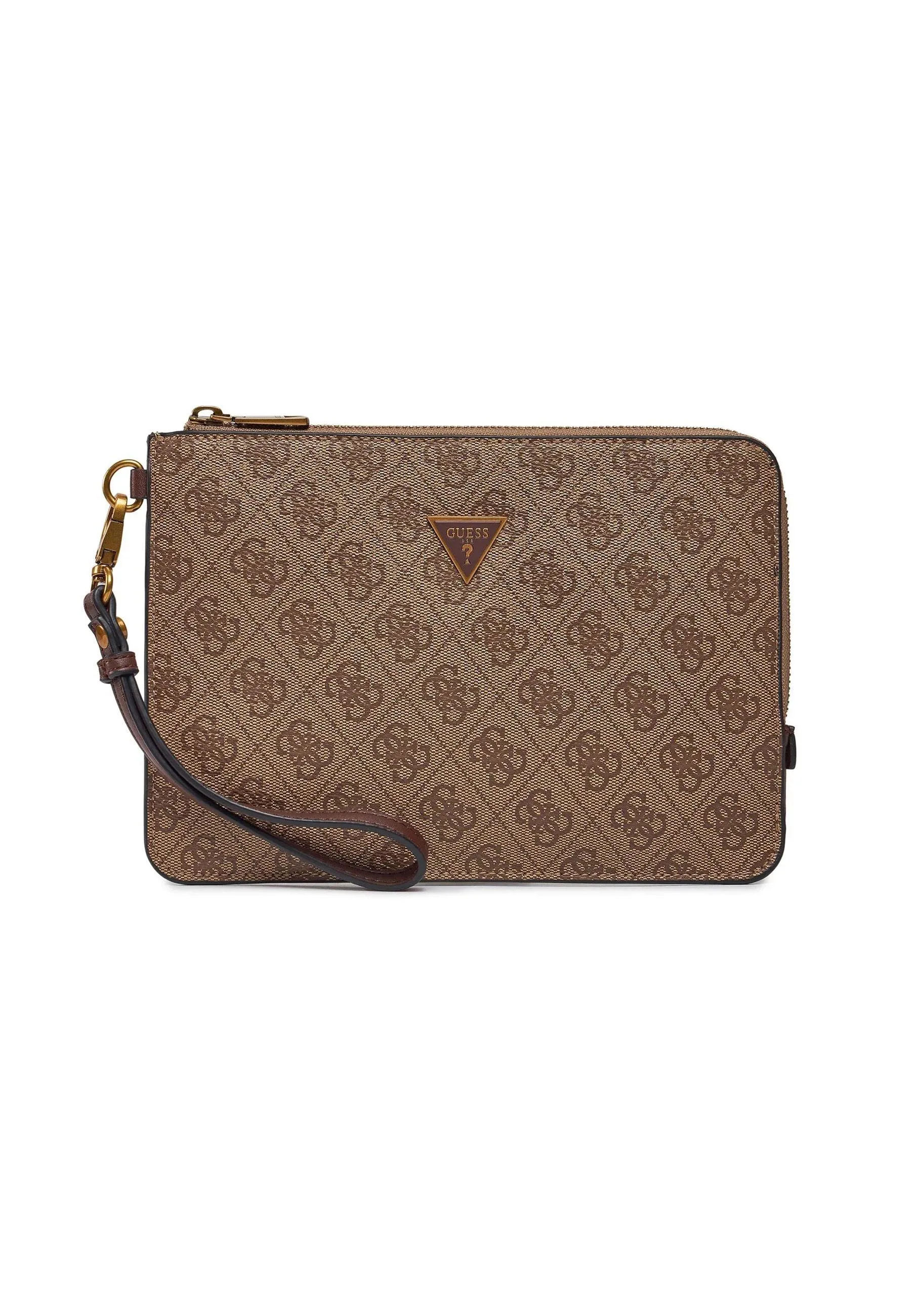 GUESS Torino Pochette Uomo Beige Brown HMEVZLP2286