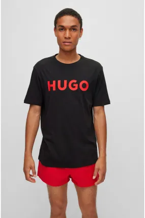 HUGO - T-shirt grande con logo sul petto