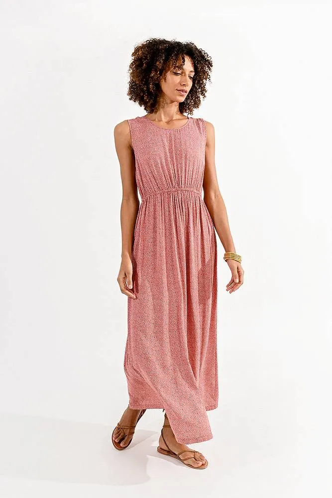 Ladies Woven Dress - Abito Lungo con Stampa