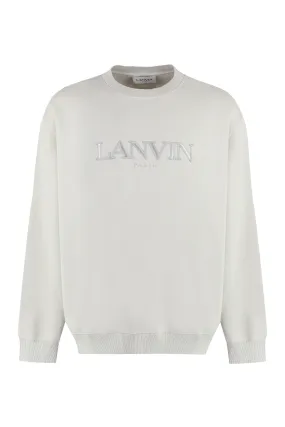 Lanvin Felpa girocollo in cotone con logo