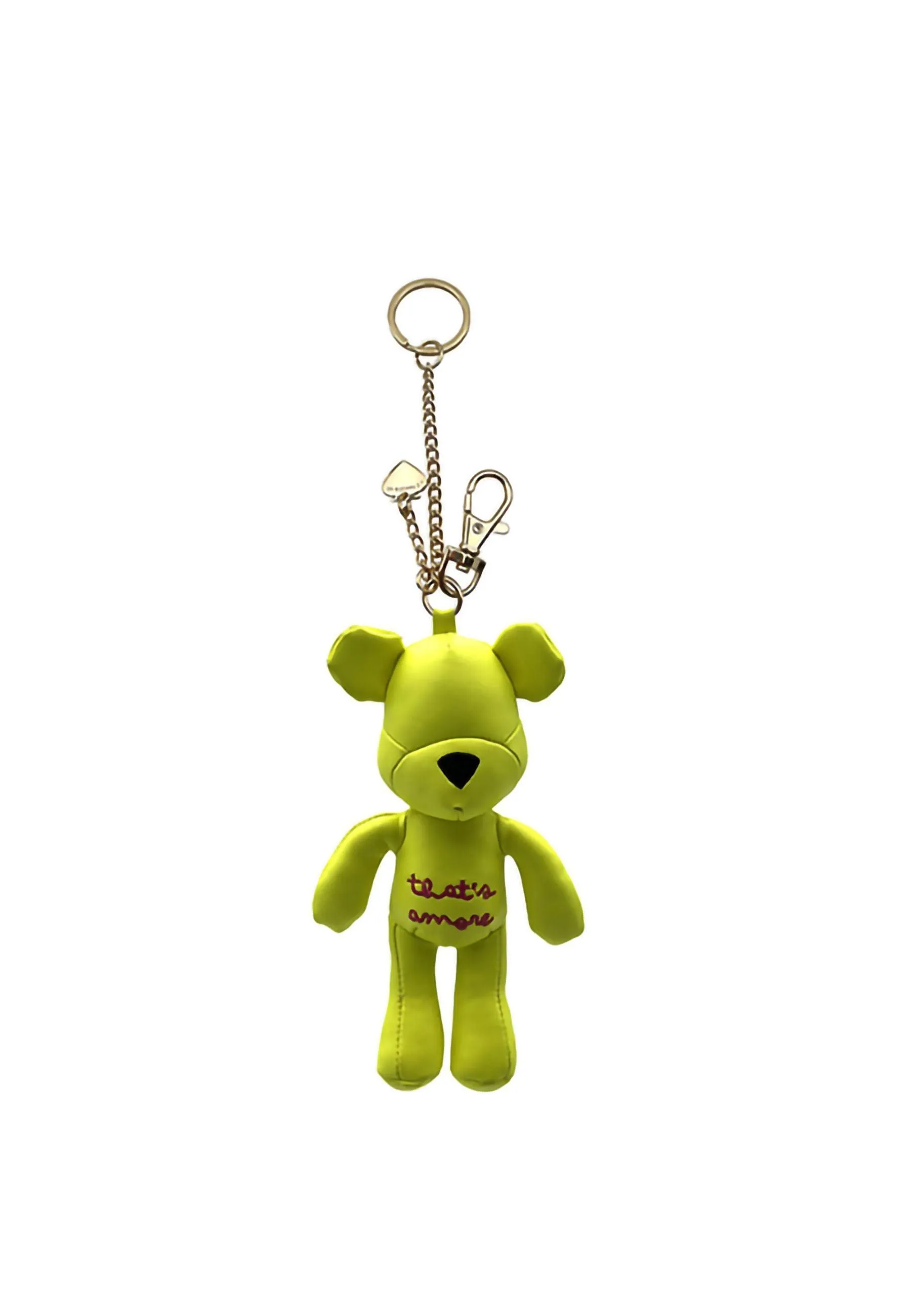 LE PANDORINE Happy Bear Amore Portachiavi Yellow Fluo 22XAILDB-03