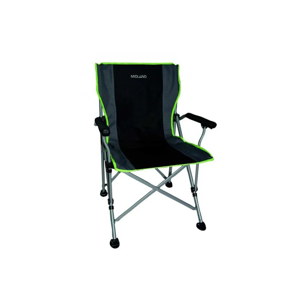 Offerta 4 Sedie Pieghevoli da campeggio Easy life Midland  grigio/verde