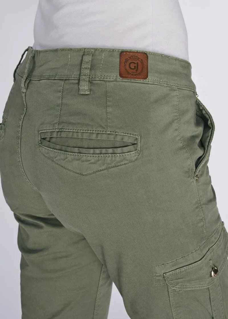 Pantalone cargo in cotone stretch