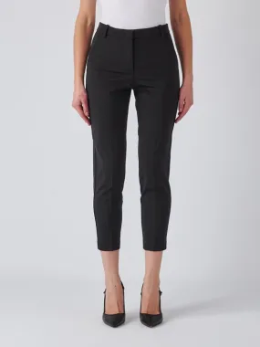 Pantalone donna Pinko in tessuto tecnico di viscosa stretch Nero