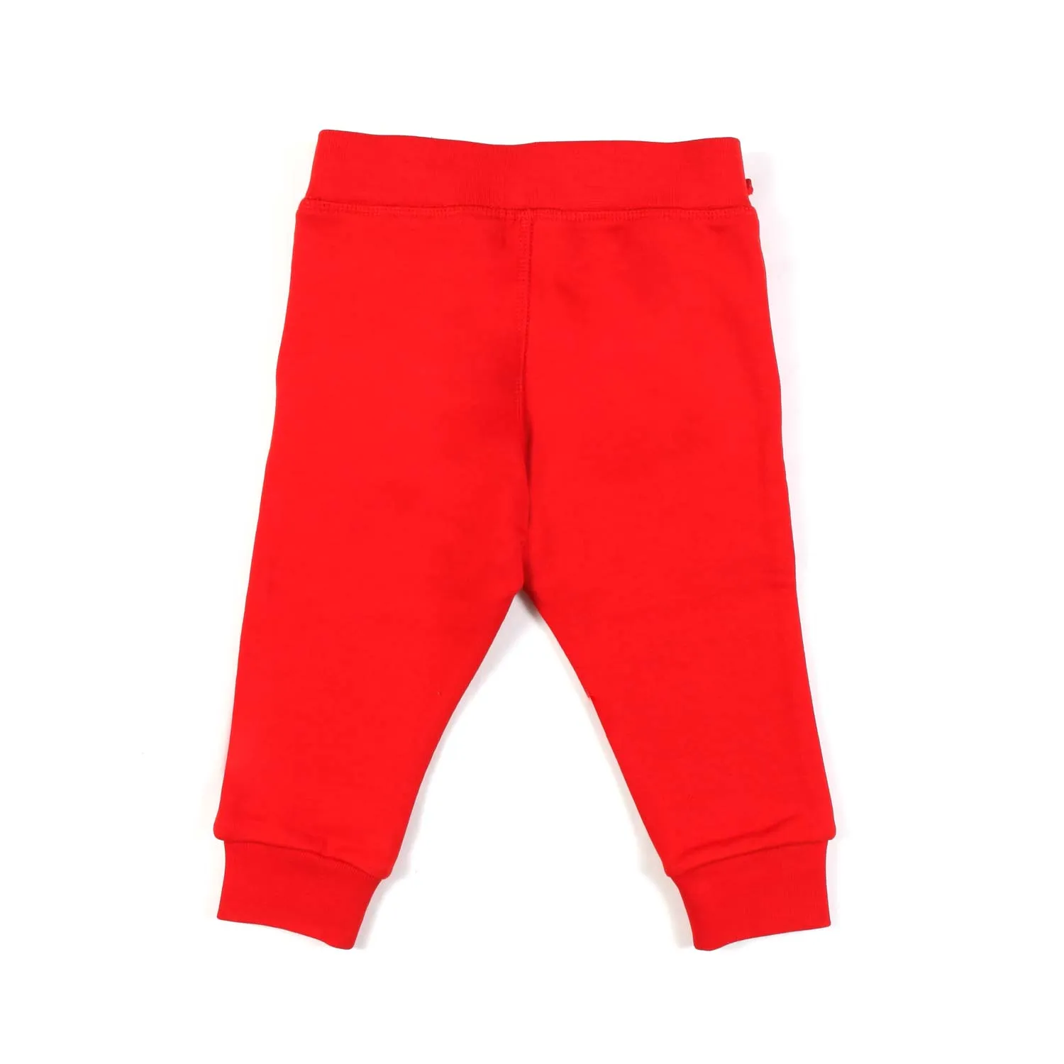 Pantalone Felpa Rosso Con Maxi Logo Celeste Bimbo