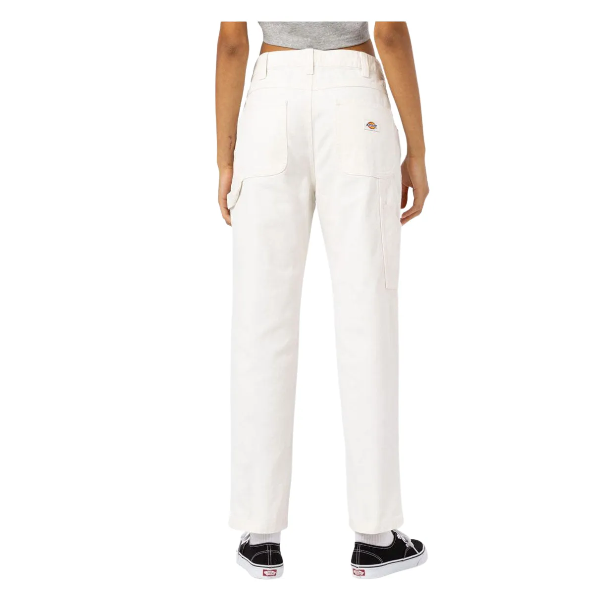 Pantaloni Donna Dickies Duck Canvas Carpenter Bianco