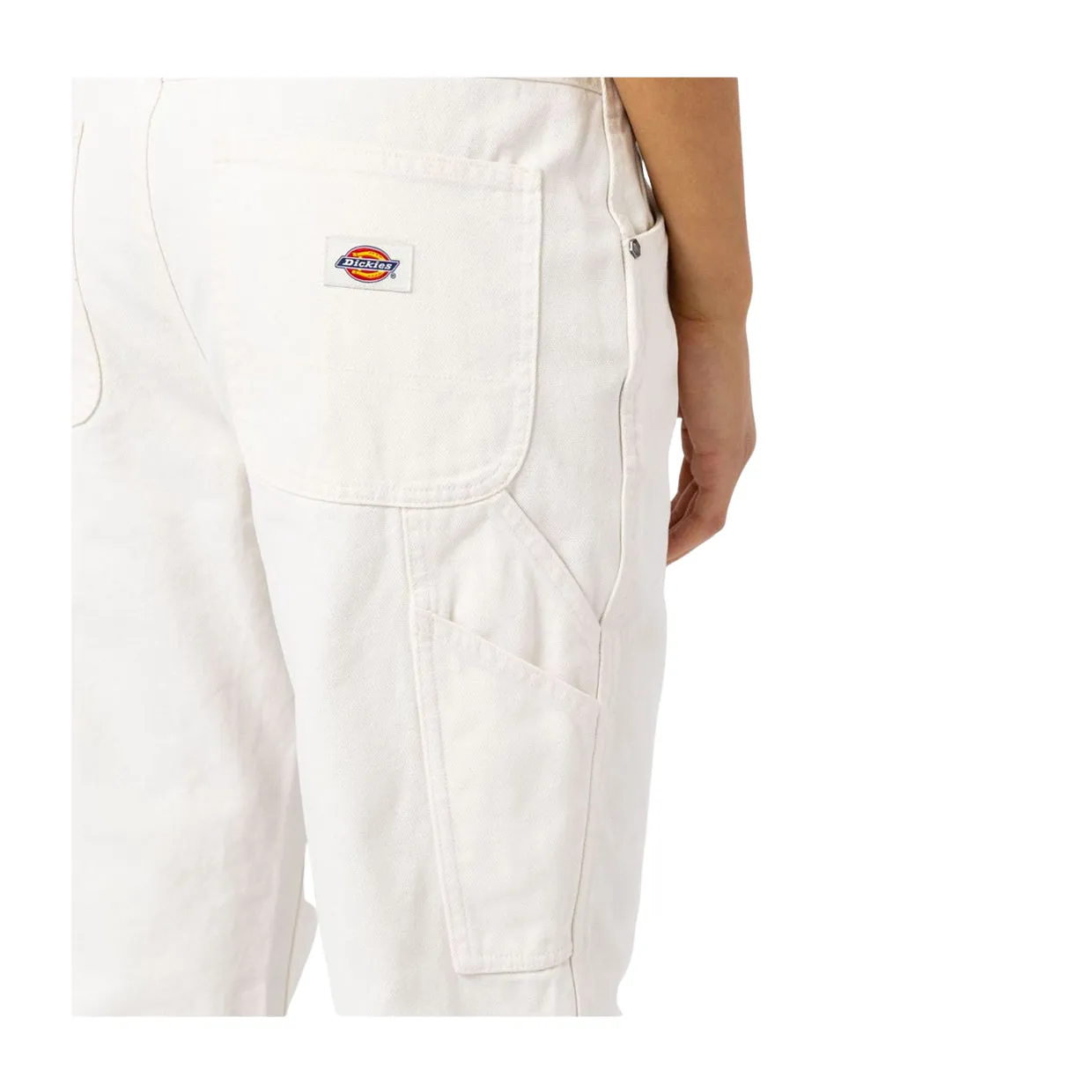 Pantaloni Donna Dickies Duck Canvas Carpenter Bianco