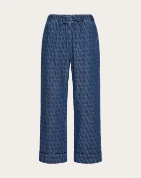 PANTALONI IN DENIM TOILE ICONOGRAPHE MEDIUM BLUE