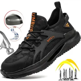 Scarpe antinfortunistiche leggere Scarpe da ginnastica con punta in acciaio Scarpe da lavoro traspiranti Anti Stab Anti Smash St