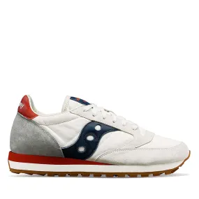 Scarpe Uomo Saucony Sneakers Jazz Original Stonewash White - Navy