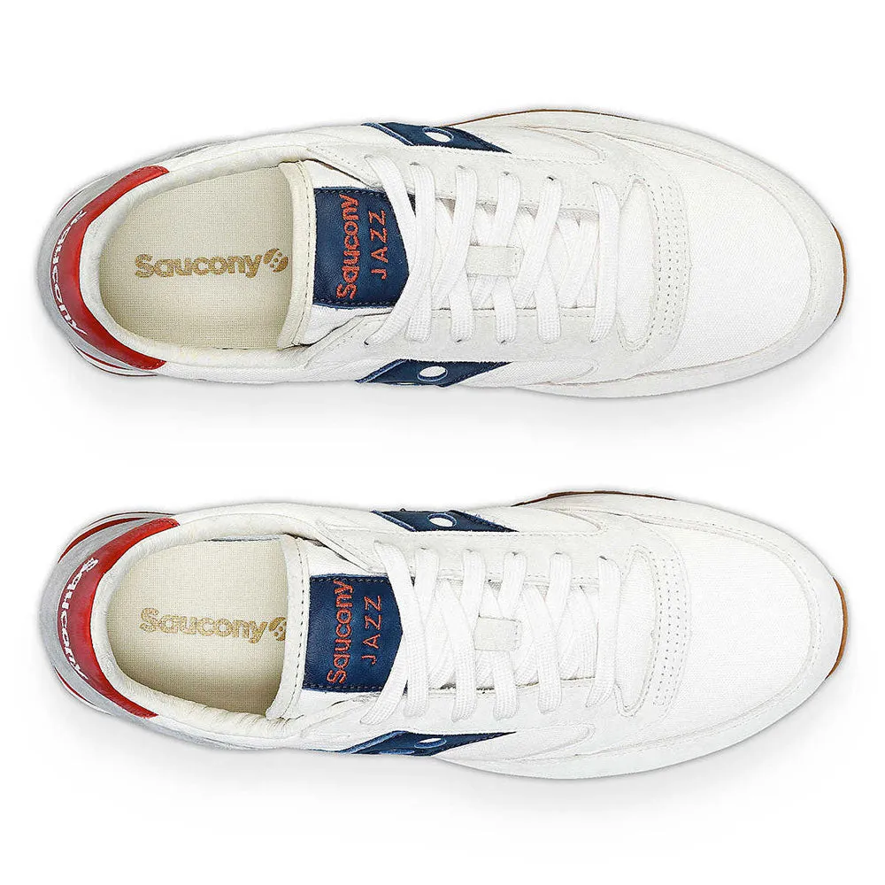 Scarpe Uomo Saucony Sneakers Jazz Original Stonewash White - Navy