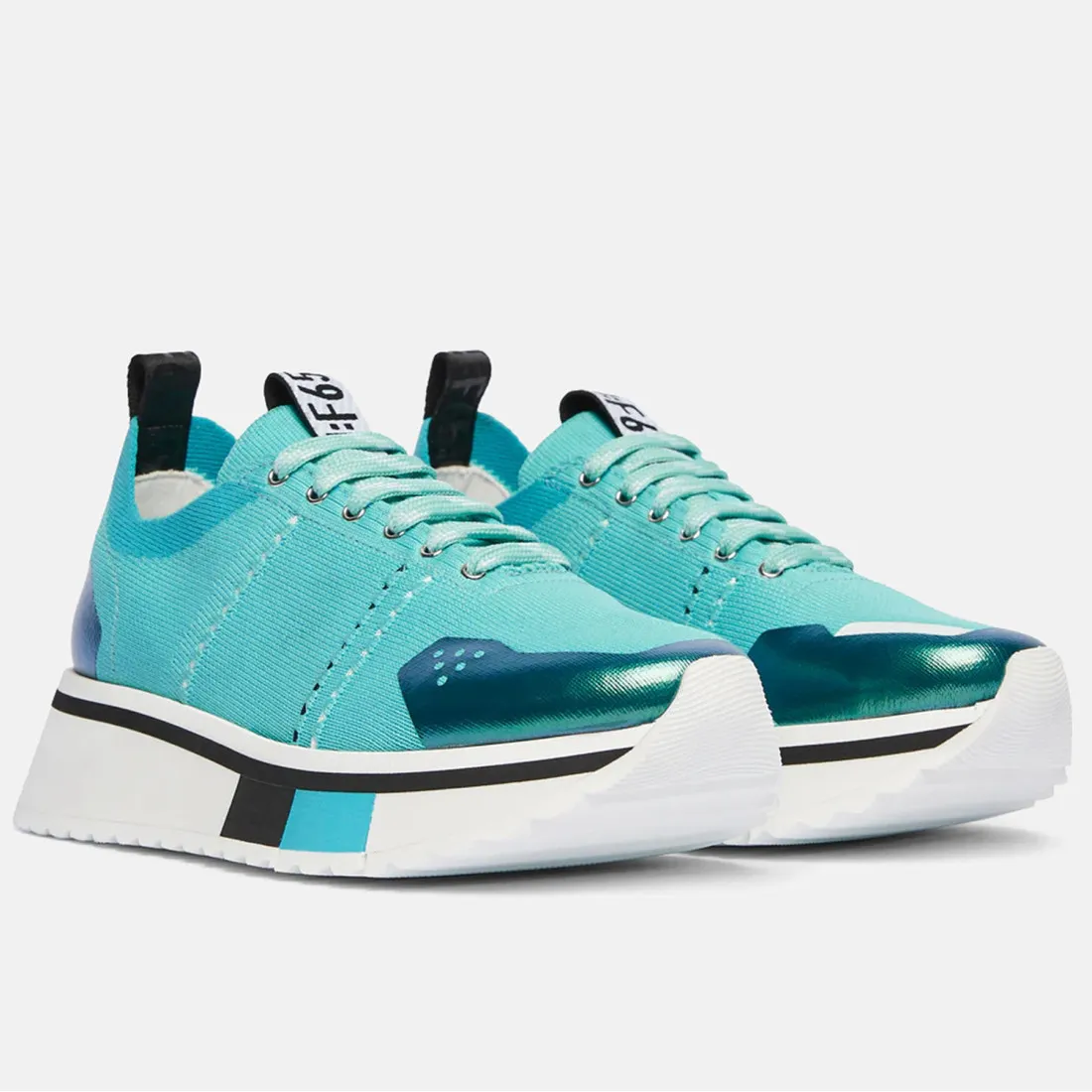 Sneaker da donna Fabi F65: azzurro petrolio in tessuto tecnico