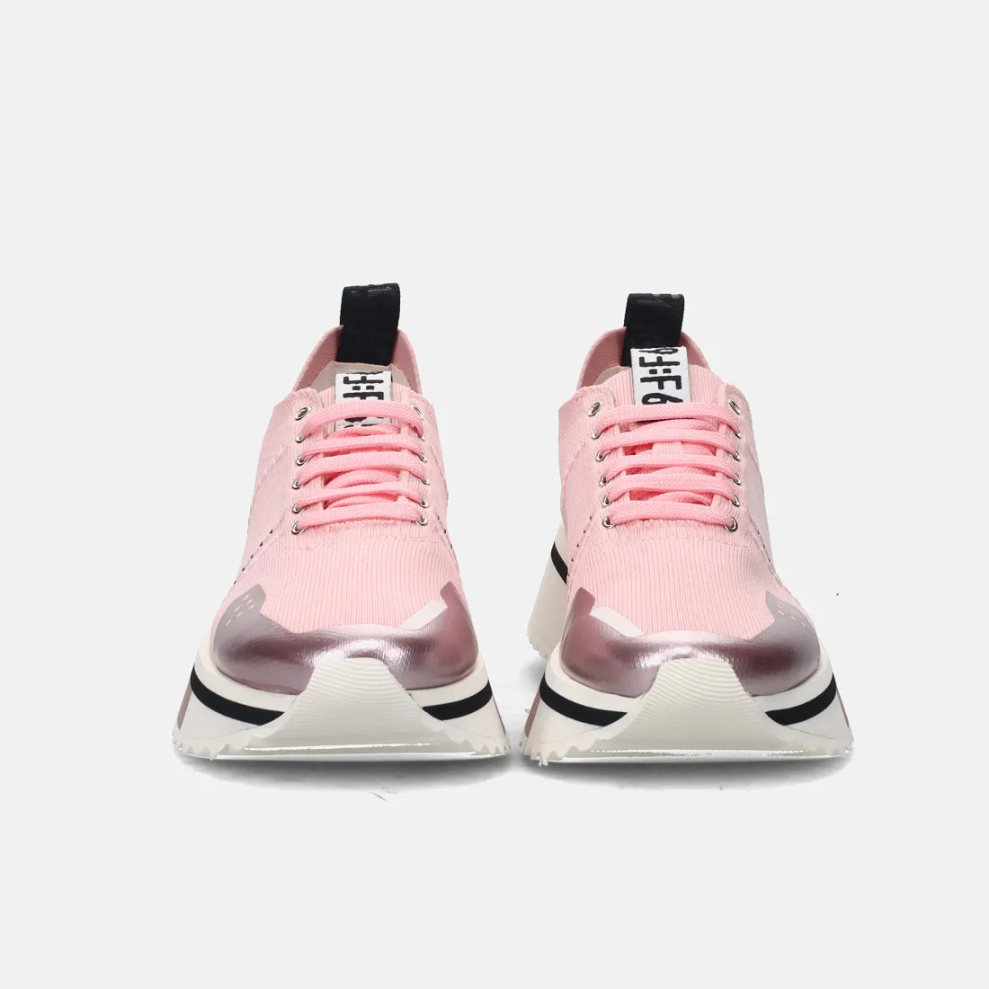 Sneaker da donna Fabi F65: rosa e argento in tessuto tecnico