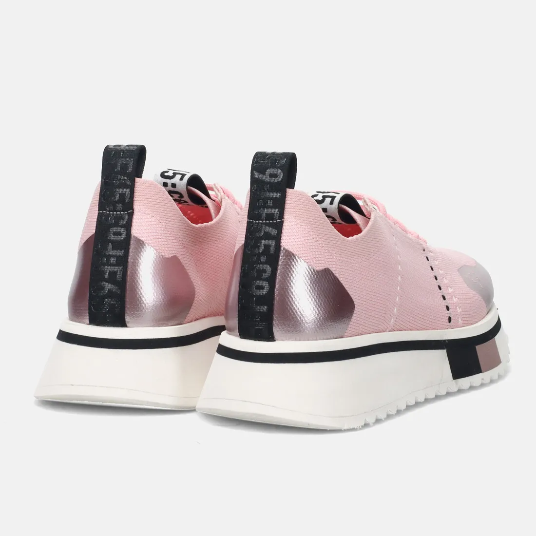 Sneaker da donna Fabi F65: rosa e argento in tessuto tecnico