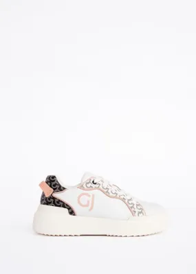 Sneaker da donna in pelle bianca