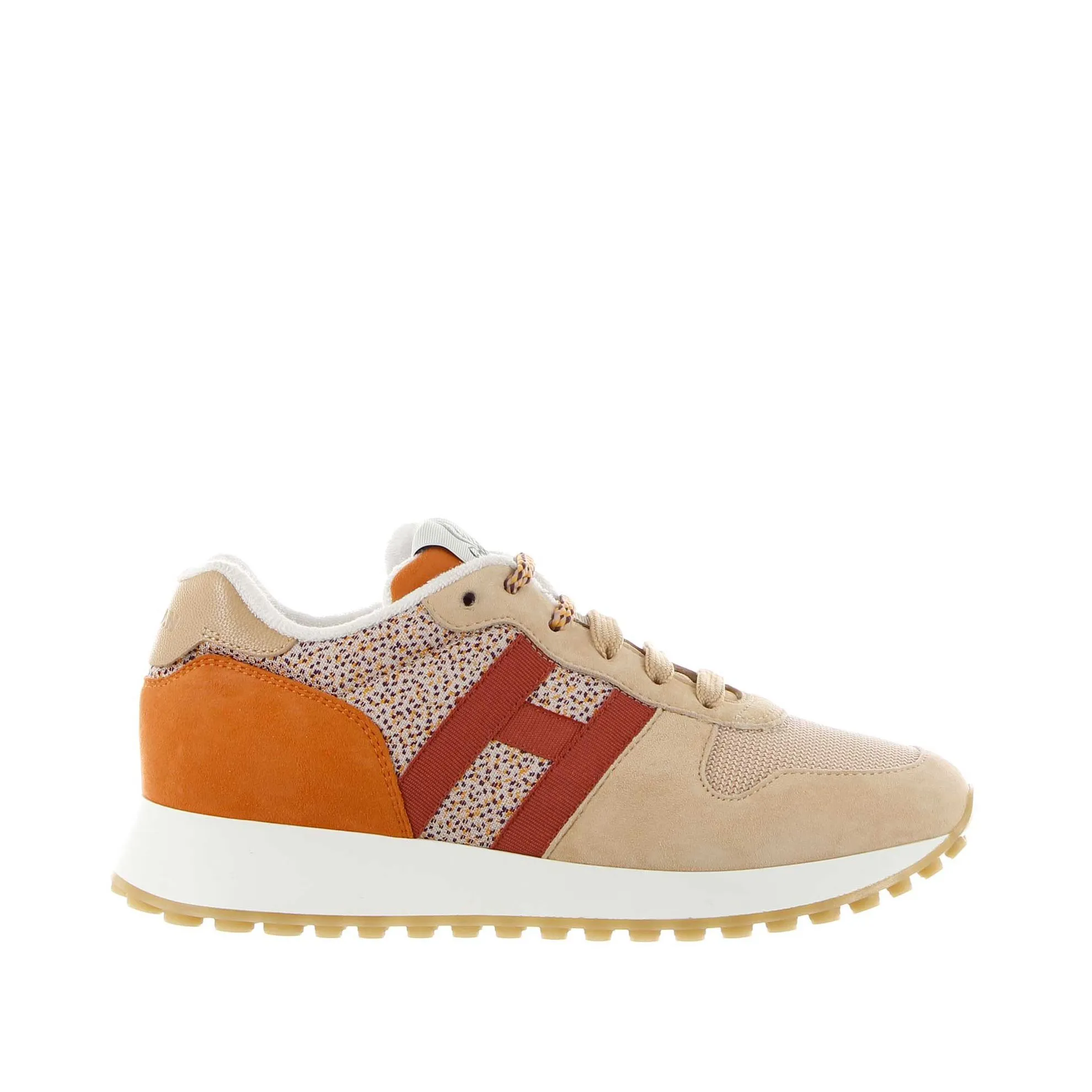 Sneaker h383 in suede e tessuto tecnico