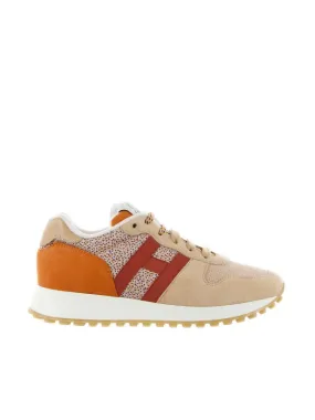 Sneaker h383 in suede e tessuto tecnico