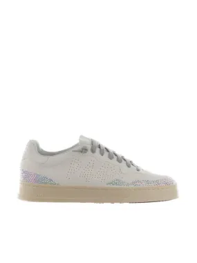 Sneaker in camoscio con strass