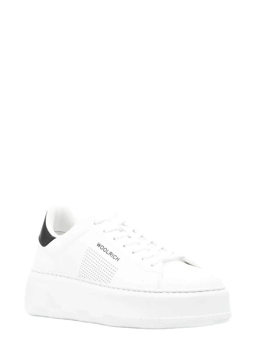 Sneakers Chunky Court in Pelle con Microforature