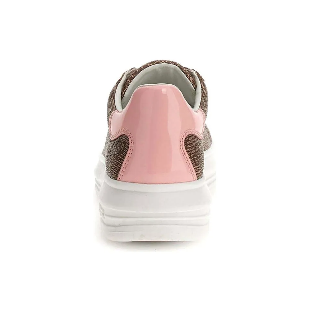 Sneakers Donna GUESS Colore Beige - Brown - Pink Linea Vibo