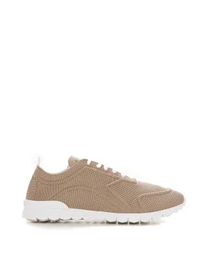 Sneakers in tela Beige Kiton Uomo