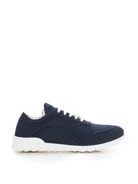 Sneakers in tela Blu Kiton Uomo