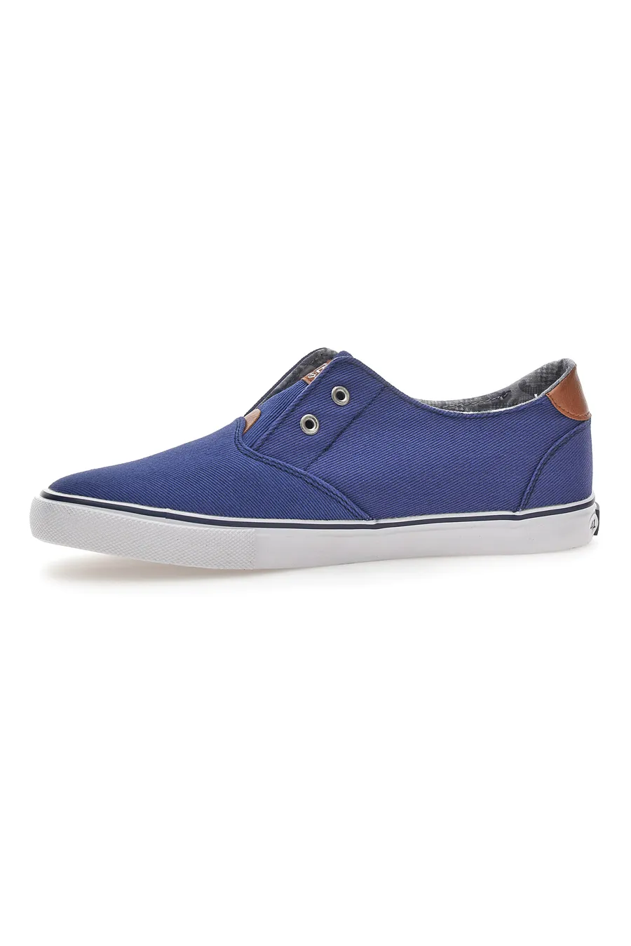 Sneakers in Tela Route 66 01804 Blu