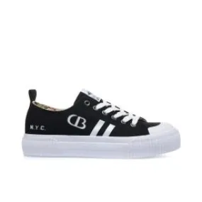 Sneakers nere in tela con logo