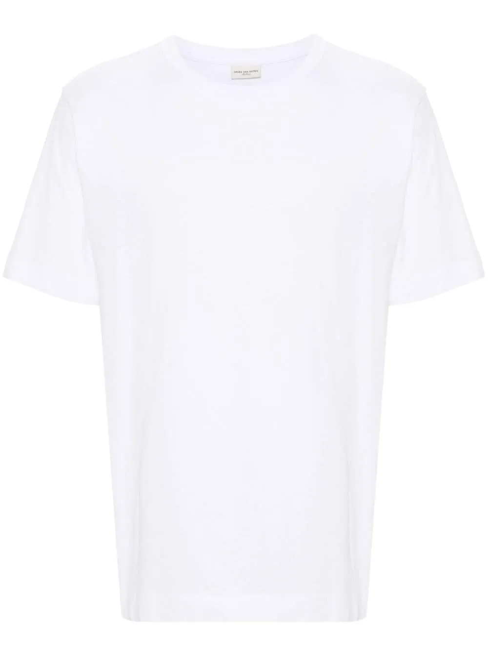 T-shirt a girocollo in bianco - uomo