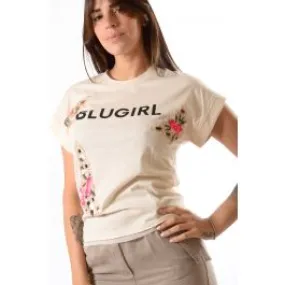 T-shirt con ricami blugirl