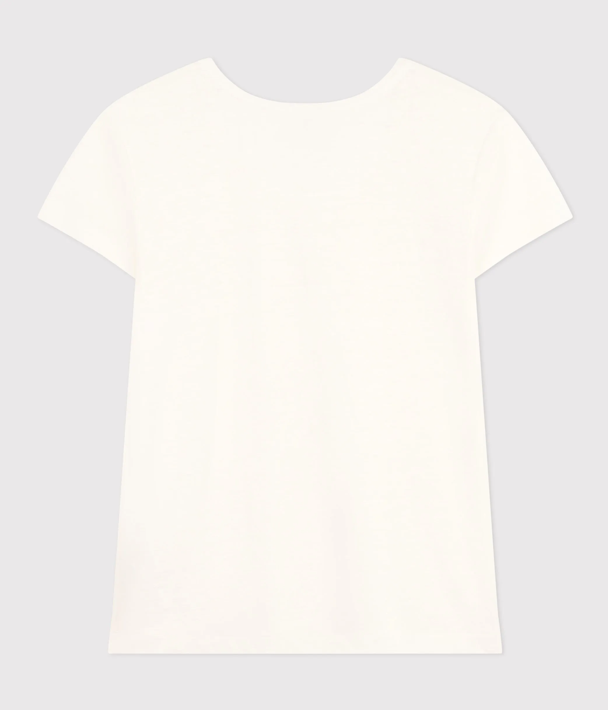 T-SHIRT LE DROIT GIROCOLLO IN LINO DONNA BIANCA