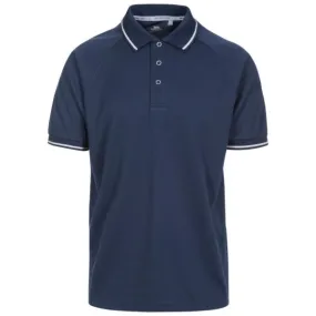 TRESPASS BONINGTON Navy polo tessuto tecnico uomo