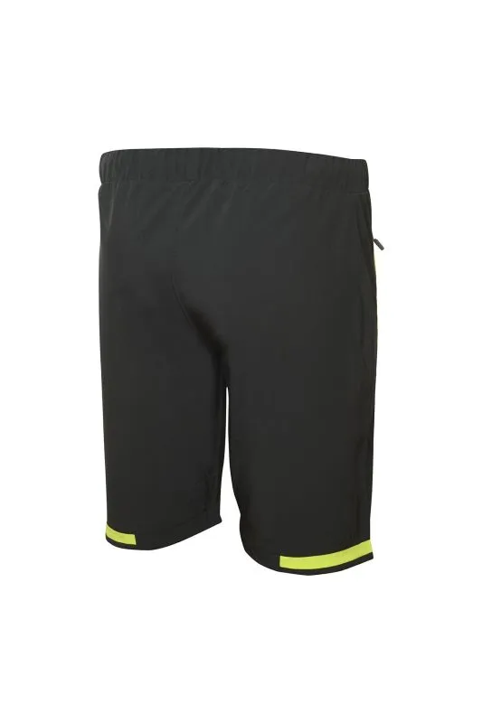 ZERORH+ LIGHT SHORTS Black/Acid Lime pantaloncini outdoor in tessuto tecnico da uomo