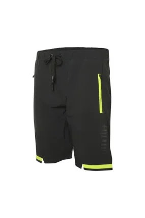 ZERORH+ LIGHT SHORTS Black/Acid Lime pantaloncini outdoor in tessuto tecnico da uomo